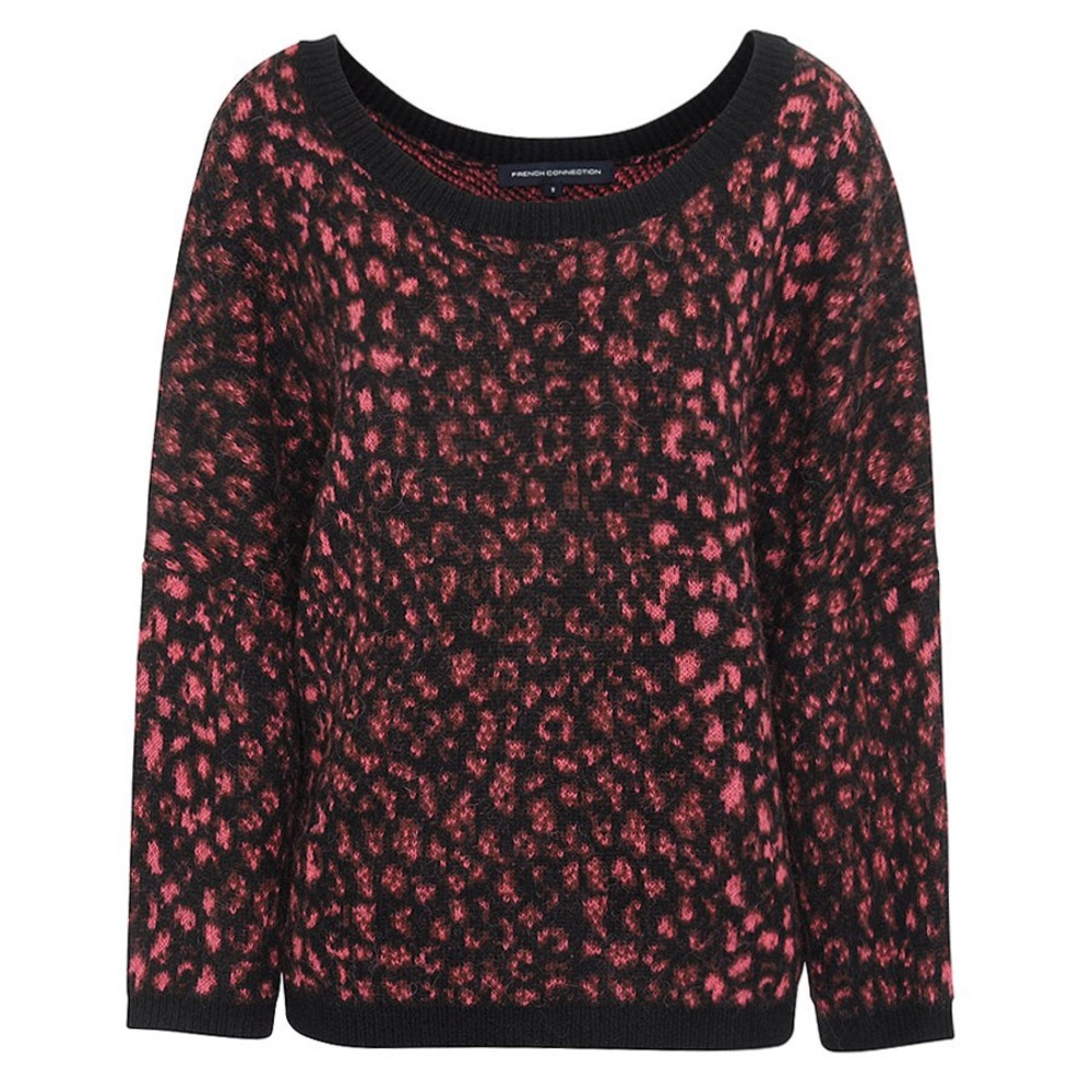 French Connection Electric Leopard Knits Sweater